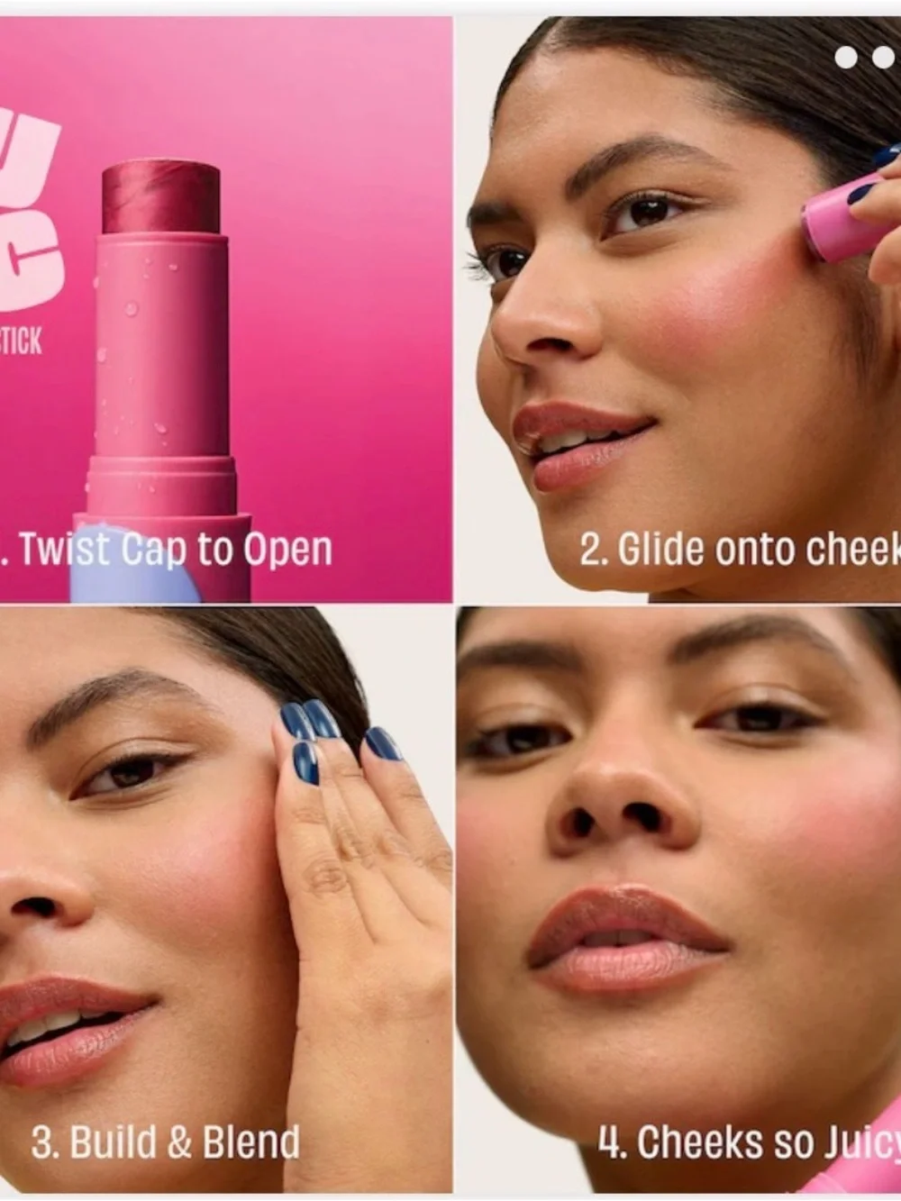 New no box Benefit Multi-Use Cream Stick - jam